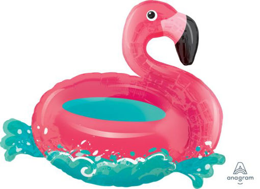 Picture of FLAMINGO FLOATING SUPERSHAPE FOIL BALLOON - 76X68CM